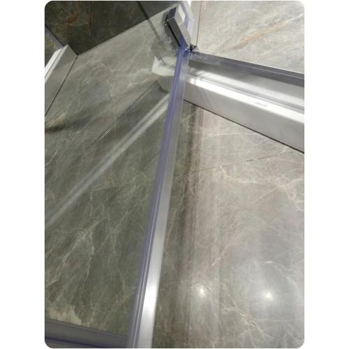 Frameless Glass Shower Door Sweep for 1/2 Glass, Bottom Seal with Drip Rail, 27.5 Long