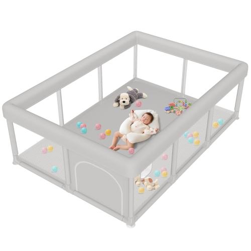 Baby Playpen Baby Playard Large playpen 74 x 50 inch, Playpen for Babies and Toddlers with Gate, Safety Activity Center for Indoor & Outdoor