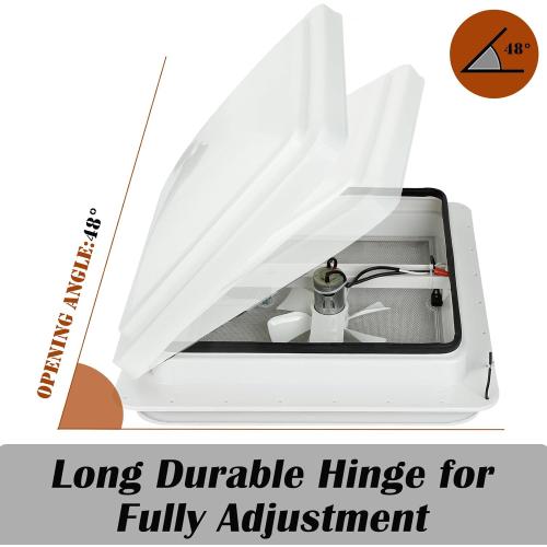 2 Pack Universal Roof Vent Cover Vent Lid Replacement for RV, Trailer, Camper, Motorhome Roof Vent Cover White