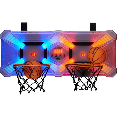 EastPoint Mini Basketball Hoop - Multi Color, Pack of 1 - Effortless Over-the-Door Basketball Hoop Setup - Compact Design for Field Day Games - Head-to-Head Kids Birthday Party Games MISSING BASKET BALLS