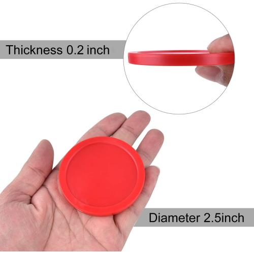 Coopay 12 Pieces Home Air Hockey Pucks 2.5 Inch Heavy Replacement Pucks for Game Tables Equipment Accessories, 12 Grams