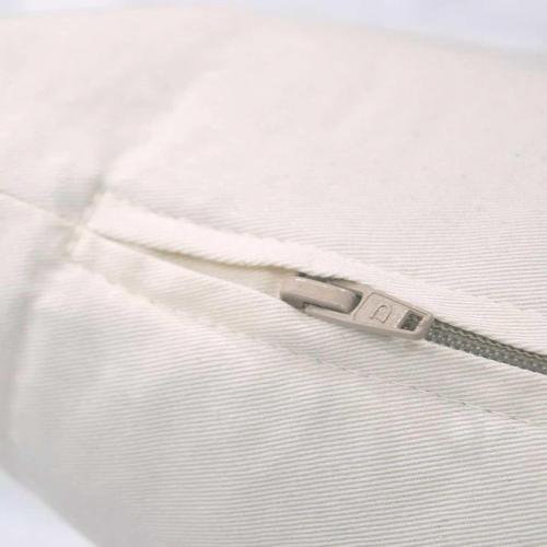 Beige Hullo Buckwheat Pillow Standard Size 20×26 • Organic, Cooling, Firm Pillows for Sleeping • Made in USA