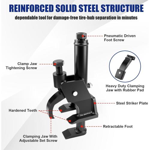 Manual Tire Bead Breaker – Heavy-Duty Bead Buster with Rubber Pad, 38-42 Inch (97-107cm) for Tire Removal, Works for ATV, Golf Cart, Buses,Trucks, Tractors, Motorcycles