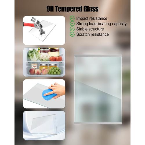 Upgraded ACQ30341209 Refrigerator Glass Shelf Fit for LG Refrigerator LRSXS2706W LRSXS2706B LRSXS2706S LRSXS2706V LRSXC2306V, Freezer Glass Shelf Relace 4977123 AP7177420 PS16661522 EAP16661522