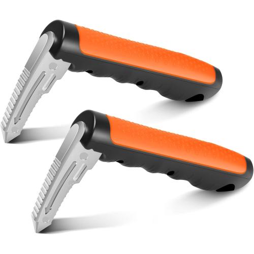 Kaiedos Car Door Handle for Elderly, 3-in-1 Car Handle Assist for Seniors, Portable Auto Cane Vehicle Support Handle, 500 lbs Capacity, Non-Slip Door Assist Bar (Orange, 2-Pack)
