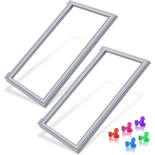 [2 Pack] Upgraded W10830055 Refrigerator Door Gasket Compatible with Whirlpool Refrigerator Door Gasket Replacement, W10443238 W10163991 WRF555SDFZ Fridge Door Seal Kenmore Refrigerator Door Gasket