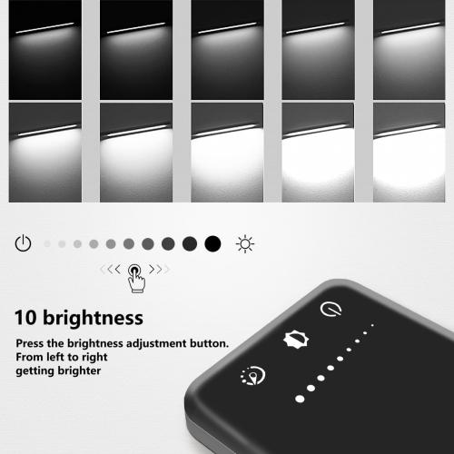 White crown LED Desk Lamp Dimmable Table Lamp Reading Lamp with USB Charging Port, 5 Lighting Modes, Sensitive Control, 30/60 Minutes Timer (Black, First-Generation)