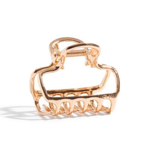 Kitsch Open Shape Metal Hair Clips for Women - Durable & Elegant Metal Claw Clips | Strong Hold for Updo and Half Up Styles - Gold, 1pc