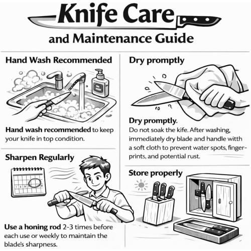 CAROTE 14 Pieces Knife Set with Block, Forged, High Carbon Stainless Steel Sharp Blade Block Knife Set, Dishwasher Safe Cutlery, Cream