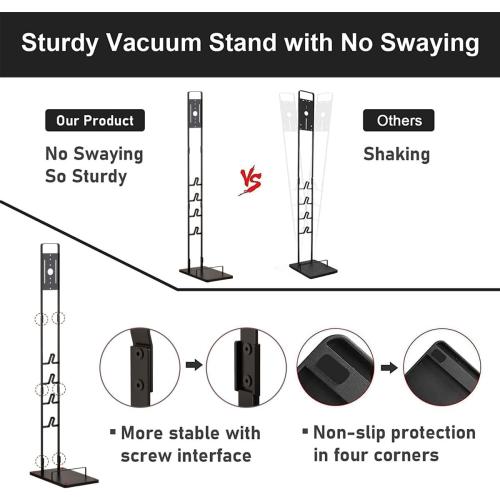 Foho Vacuum Stand, Storage Bracket Stand Holder, Stable Vacuum Stand Compatible with Dyson V15 V11 V10 V8 V7 V6 Handheld Cordless Vacuum Cleaners & Accessories & Attachments