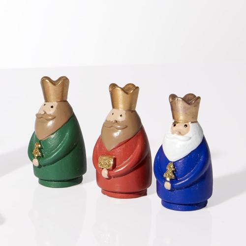 DN DECONATION Nativity Figurines Set, 11Pcs Resin Holy Family Scene - Colorful Mini Christmas Nativity Decor for Christmas Indoor Tabletop, Shelf, and Home Holiday Display