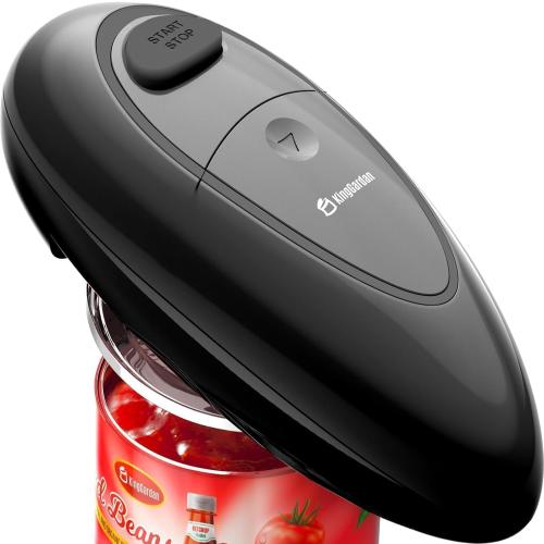 Electric Can Opener, Battery Operated Automatic Side Cut with Smooth Edge, One Touch Hands Free Safety Opener for Seniors, Arthritis and Weak Hands