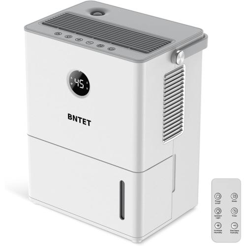 2-in-1 Dehumidifier and Humidifier Combo, 68 oz Tank with Auto Shutoff, Smart Humidity Control, 30-Second Rapid Dehumidification, 12H Timer, 7-Color LED Light for Home Use