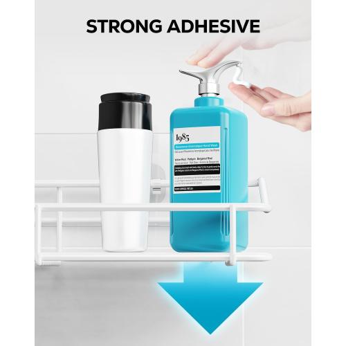 Nieifi Shower Caddy Adhesive, Shower Shelves, Shampoo Holder for Bathroom