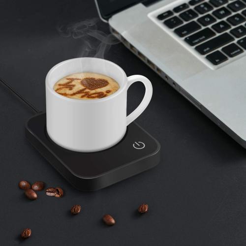 Coffee Mug Warmer, Smart Cup Warmer for Desk, 3 Temperature Control & Auto Shut Off, Electric Cup Warmer for Heating Milk,Tea,Beverage,Candle (Black-No Mug)