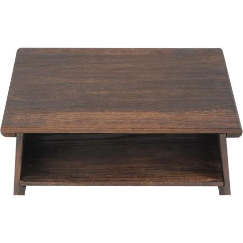 Folding Antique Altar Table,Wooden Floor Table for Spiritual Japanese Tea Table for Sitting on The Floor Meditation for Homes Offices Balconies Meditation Rooms