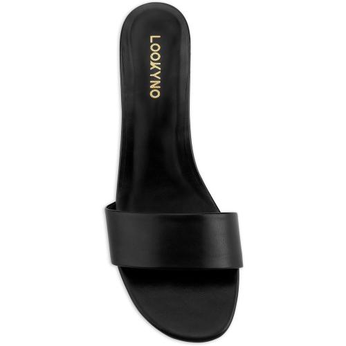 Size 37 Womens Heeled Sandals Open Round Toe Kitten Low Heels for Women Slip on Slide Sandals Mule Heels Fashion Comfort Dress Party Shoes