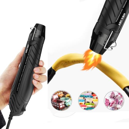 Mini Heat Gun, 2-Temp Settings 482℉ & 662℉（250℃& 350℃), 6.6FT Long Cable Fast Heat Hot Air Gun Tool with Reflector Nozzle, Overload Protection for Crafting, Vinyl Wrap and Shrink Tubing