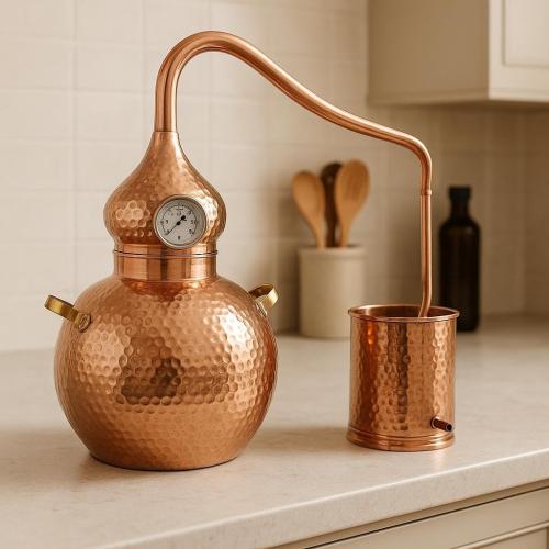 5 litres Pure Copper Alembic Still for Whiskey, Moonshine, Essential Oils by Copperholic