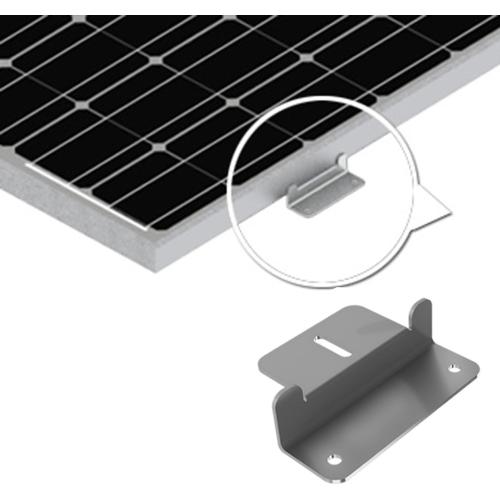 Renogy 2 Sets Solar Panel Mounting Z Brackets Lightweight Aluminum Corrosion-Free Construction for RVs, Trailers, Boats, Yachts, Wall and Other Off Gird Roof Installation, 2 Count