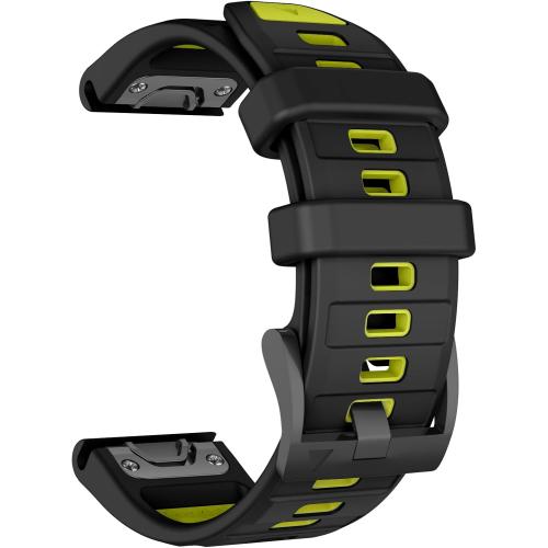 Compatible with Garmin Fenix 8 47mm/Fenix 7/Fenix E Band, 22mm Easy-fit Sport Silicone Strap for Fenix 7 Pro/Fenix 5/Fenix 5 Plus/Fenix 6/Fenix 6 Pro/Forerunner 945/935 Smartwatches