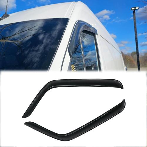 Rainproof Side Window Wind Deflectors for 1995-2006 Sprinter, Tape-on Sun Rain Guard Sets,Nice Looking Window Visors for Cars,Vent Deflector for 95-06 Sprinter MB28