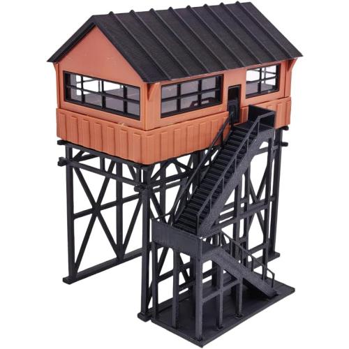 Outland Models Miniatures Station Overhead Signal Box/Tower 1:87 HO Scale
