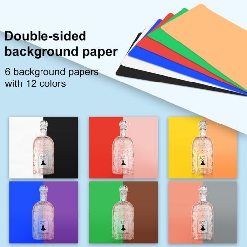 PULUZ Light Box Photography, 20x20 inch Portable Photo Studio Light Box, Professional Dimmable Quick Charge USB-C Photo Booth with 200 LED Lights & 12 Color Backdrops Photo Box for Product Photography