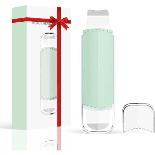 Blackhead Remover Tool Face Scrubber: PETYDOOT Double-Headed Face Spatula Skin Scrubber, Nose Pore Cleaner Blackhead Remover for Facial Deep Cleansing Skin Care Tool for Men & Women (Green)