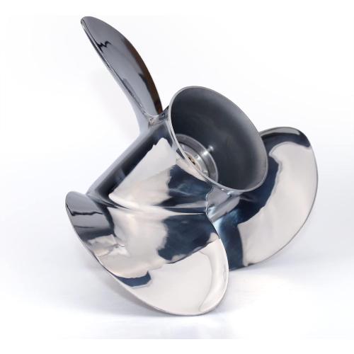 CAPTAIN Stainless Steel Outboard Propeller, 10.25 Diameter x 16 Pitch fit Yamaha T25 F30 40 48 50 F40 F50 55 60 F60 HP Engines, 13 Spline Tooth Boat Prop, RH Propellers