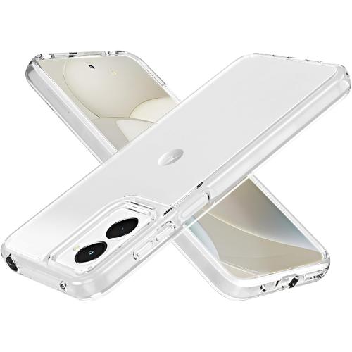 BAISRKE Case for Moto G Power 5G 2024,Heavy Duty Shock Absorption Protective Designed Phone Cover for Motorola Moto G Power 5G(2024) - Crystal Clear