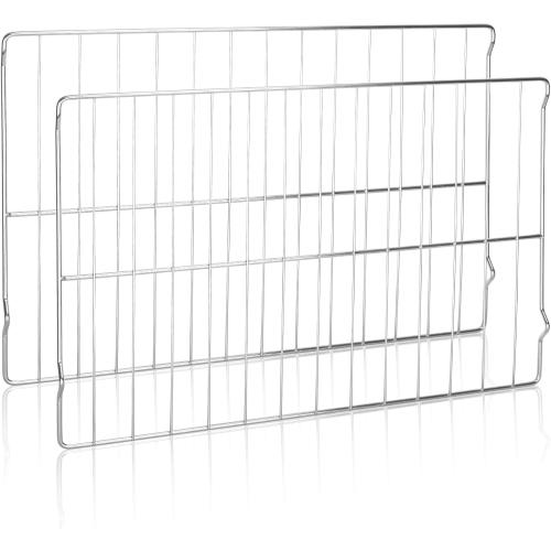 New Upgraded W10256908（24 x 15-3/4 Inches）Oven Rack Replacement for Whirlpool Range Stove Oven Parts, Replaces W10138079, 3195710, W10179196, 304 Stainless Steel, 2Pcs