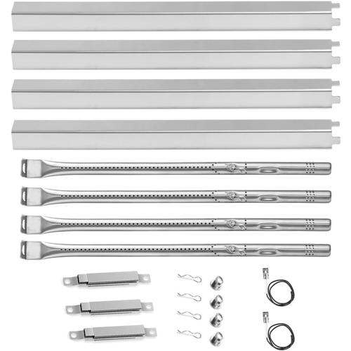 Grill Rplacement Parts for Charbroil Performance 4 Burner 463365021 463365522 463352521, 5 Burner 463448021, 4-Burner 463366022, G325-0002-W1 Heat Plate, G327-2100-W1 Burner, Igniter, Crossover Tube