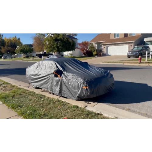 GUNHYI 16 Layers Heavy Duty SUV Car Cover Waterproof All Weather, | Universal Fit Ford Explorer, Toyota Highlander, Acura MDX, Audi Q7/Q8, BMW X5/X6, Kia Telluride, Hyundai Palisade etc.