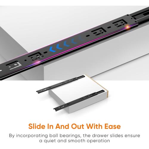 Pull Out Drawer for Cabinet, Metal Slide Out Shelf Fixed with Adhesive Nano Film, 1 PCS Multi-Purpose Cabinet Organizer for Kitchen, Pantry and Office, XX-Large