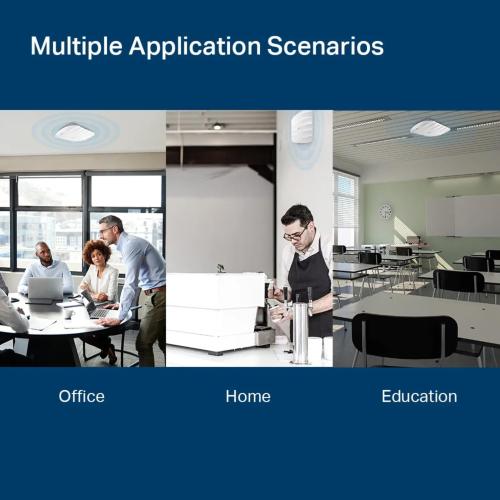 TP-Link EAP225 Omada AC1350 Gigabit Wireless Access Point Business WiFi Solution w/Mesh Support, Seamless Roaming & MU-MIMO PoE Powered SDN Integrated Cloud Access & Omada App White
