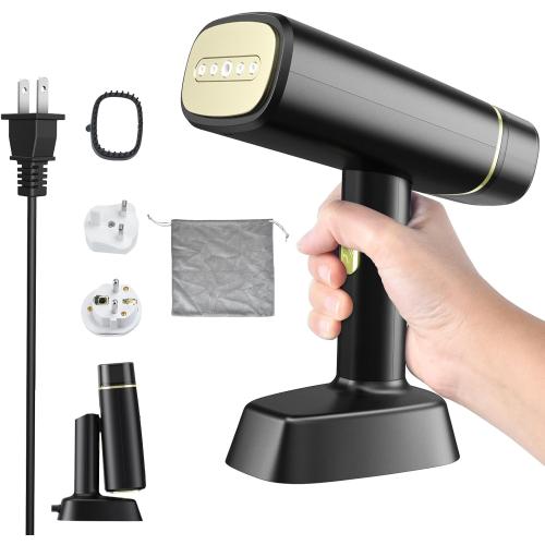 Dual Voltage(100~250V) Travel Steamer for Clothes Portable Mini with European Plug Adapter for International Travel, Europe Travel Essentials for Women, European Travel Must Haves, maybe missing one piece