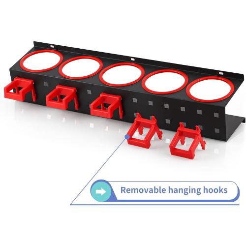 MOLIGOU Spray Bottle Storage Rack, Wall Mount Bottle Organizer Car Detailing, Spray Bottle Holder