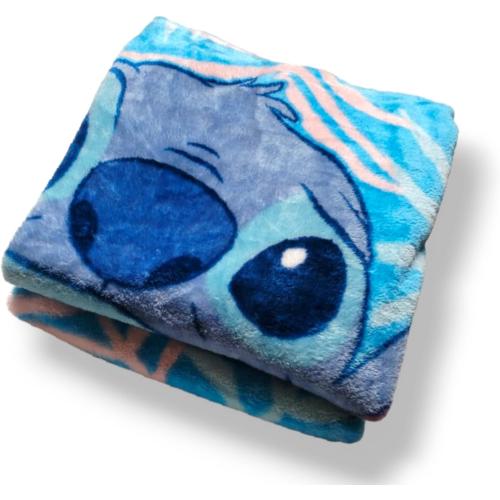 Stitch Twin Blanket - Lilo & Stitch Raschel Blanket for Kids! Measures 55x75 (Twin/Full) Super Soft Stitch Blanket for Kids!