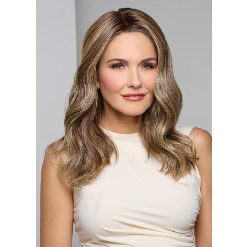 Raquel Welch Selfie Mode Wig with Long Wavy Layers, Memory Cap lll and Lace Front, Average Cap Size, RL119 Silver And Smoke
