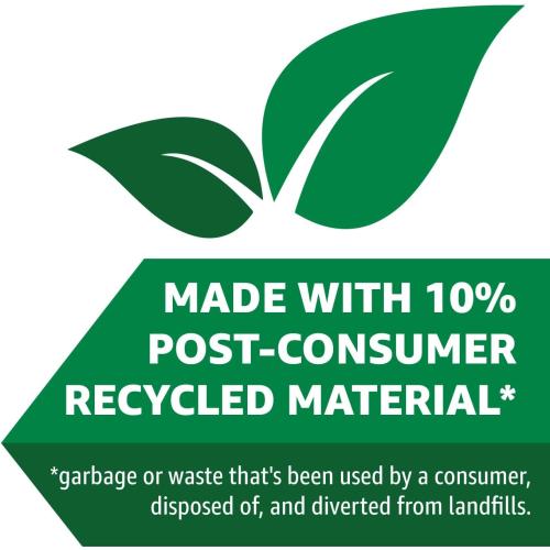 Amazon Basics 13 Gallon Tall Kitchen Drawstring Trash Bags, Clean Fresh Scent, 10% Post Consumer Recycled Material, 80 Count