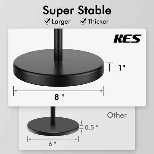 KES Bathroom Toilet Paper Holder Stand Modern Tissue Roll Holder SUS304 Stainless Steel Rustproof Freestanding 20.2 H, Matte Black BPH283S1-BK