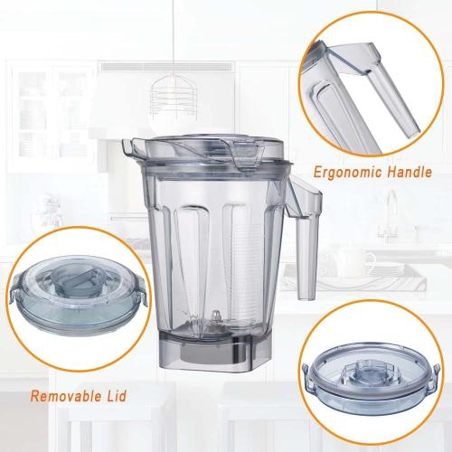 for Vitamix Blenders 64oz Ascent Container, replace A2300 A2500 A3300 A3500 X2 X3 X4 X5 V1200 V1500, compatible with Ascent/Ascent X/Venturist Series Pitcher Jar Cup