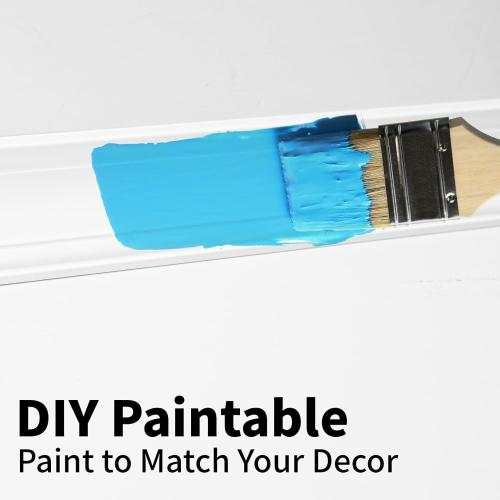 Art3d 10-Pack 47Ft White Ceiling Crown Molding Trim, High Impact Polystyrene Decorative Ceiling Moulding, Installed with Glue