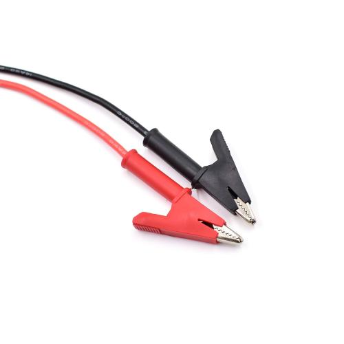 2  piece 14AWG Heavy Duty Test Leads 4mm Banana Plugs to Alligator Clips Flexible Cable Wire Set for Multimeter Electrical Testing 5 Colors 3 Feet