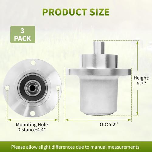037-2000-00 Spindle Assembly Compatible with Bad Boy 42 48 54 Deck Zero Turn Mower, 037-2050-00 Spindle Compatible with Bad Boy MZ/MZ Magnum Lawn Mower, Replace S tens 285-101, 3 Pack