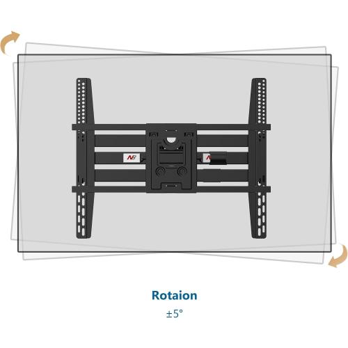 NB North Bayou Heavy Duty TV Wall Mount Double Arms Articulating Swivel TV Bracket for Most 75”-110 inch LED LCD OLED TVs VESA Compatible Hold up to 200 lbs Wall Bracket SP5