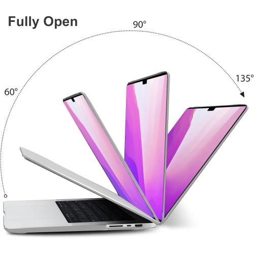 IBENZER Compatible with MacBook Pro 16 Inch Case 2026 2025 2024 2023 2022 M4 M3 M2 M1 A3403 A3186 A2991 A2780 A2485 Pro Max for Mac Pro 16,HardshellCase&KeyboardCover,Frost Clear,T16X-CL 1