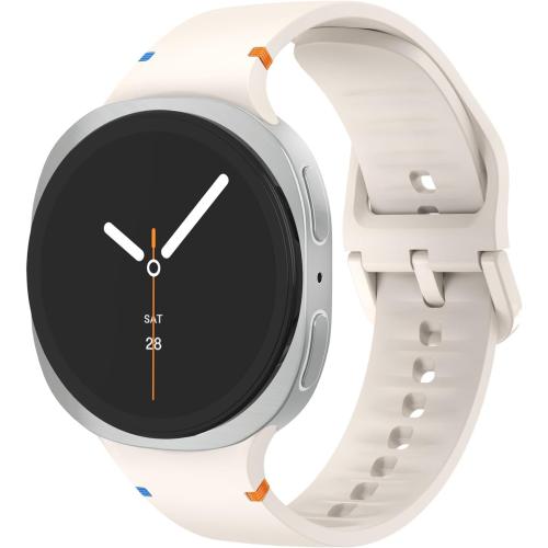 For Galaxy Watch 8 9 Bands 40mm 44mm Classic 46mm,No Gap Silicone Sport Bands Strap Compatible with Samsung Galaxy Watch 8 9 and 8 Classic 40mm 44mm 46mm Band