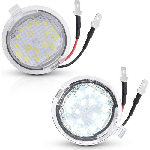 LED Side Mirror Puddle Lights Compatible with Ford F150 Explorer Edge Expedition Flex Taurus X Mirror Signal Lamp Indicator Replacement Accessories, Pack of 2